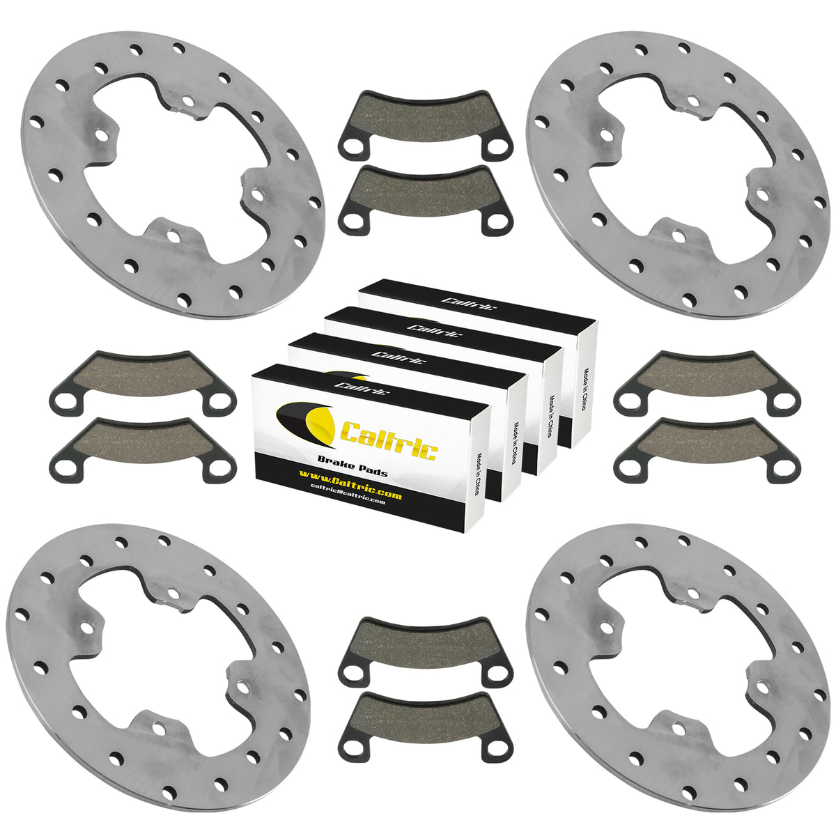 Brake Pads With Brake Disc Rotor Replacement for John Deere RSX860i (2020–2021)