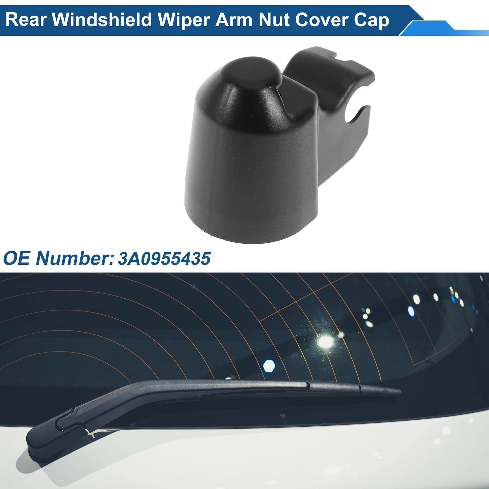 Windshield Wiper Arm Nut Cover Cap for Volkswagen Transporter T4 (1990–2003)