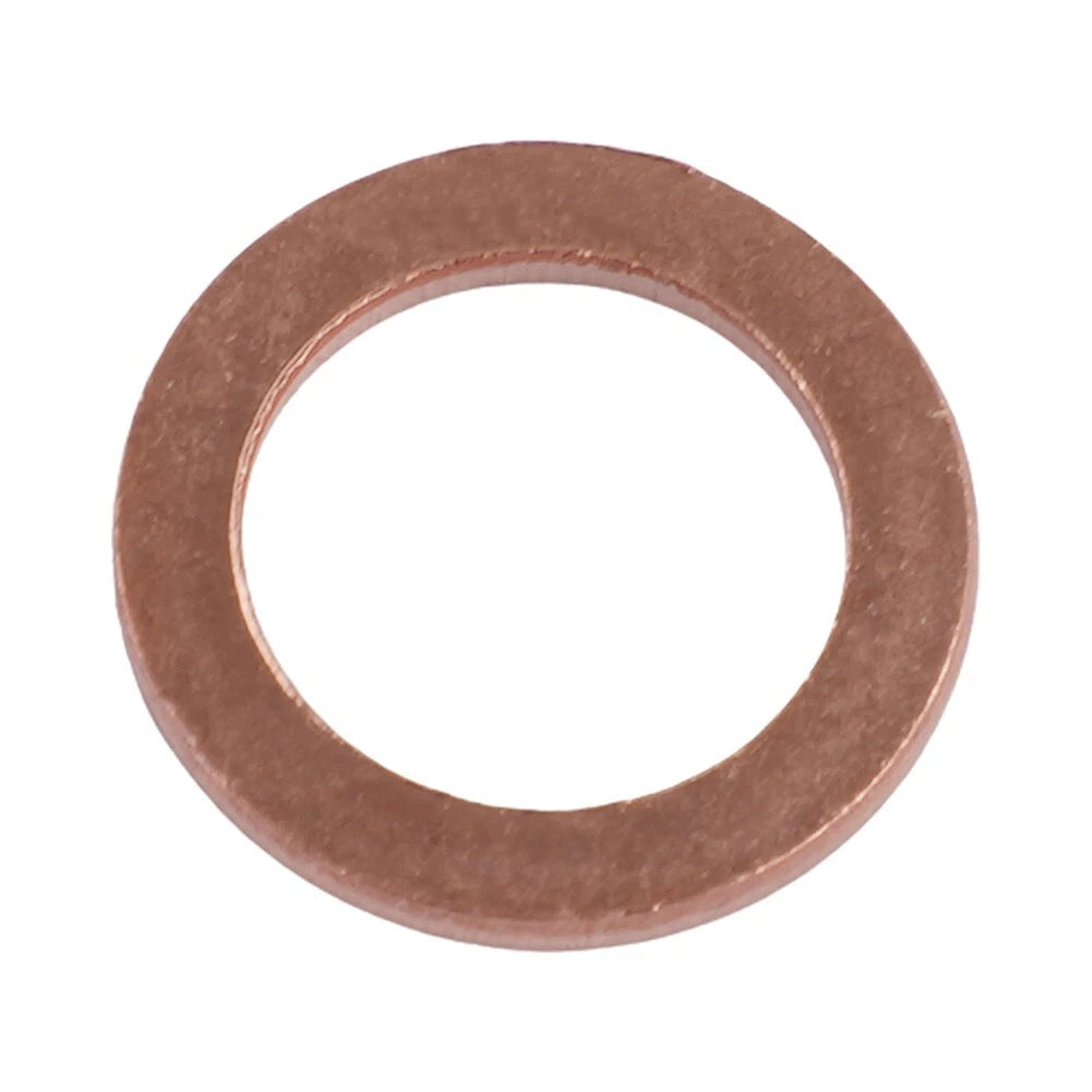 Set of 100 Copper Crush Washer Gaskets for M4-M14