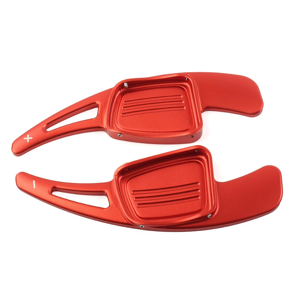 Steering Wheel Shift Paddle Shifter for Audi A3 A4L A5 A6L S3 S4 Q2 Q5L Q7 (Red)