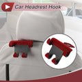 1 Pcs Universal Car Seat Headrest Hook for Purses and Bags (Red)