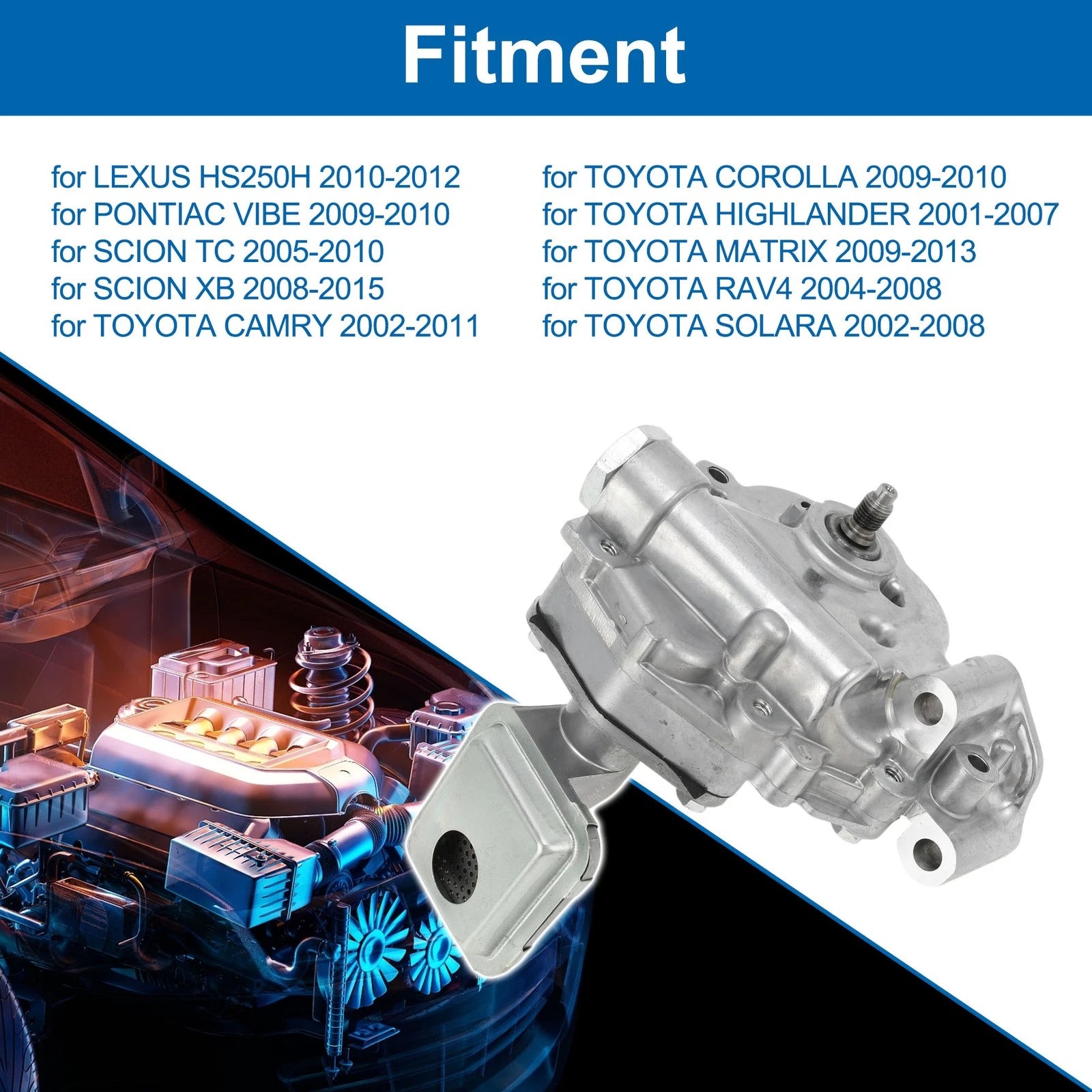 Engine Oil Pump Replacement for Lexus HS250h (2010–2012) Pressure Pump