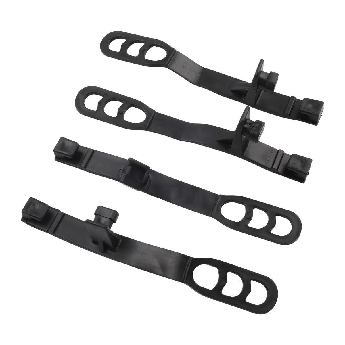Set of 4 Headlight Rubber for Motorcycles Accessories Black