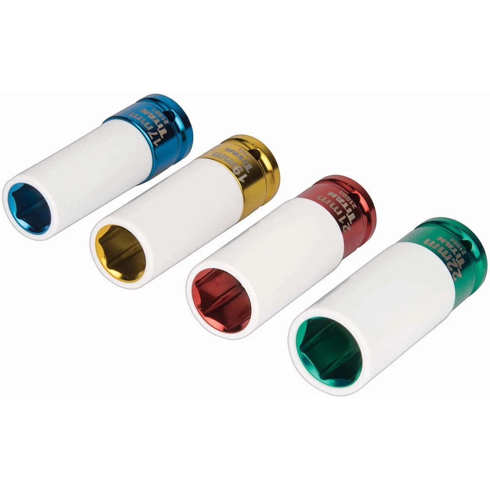 4 pc Non-Marring Lug Nut Socket Set for Titan 21095