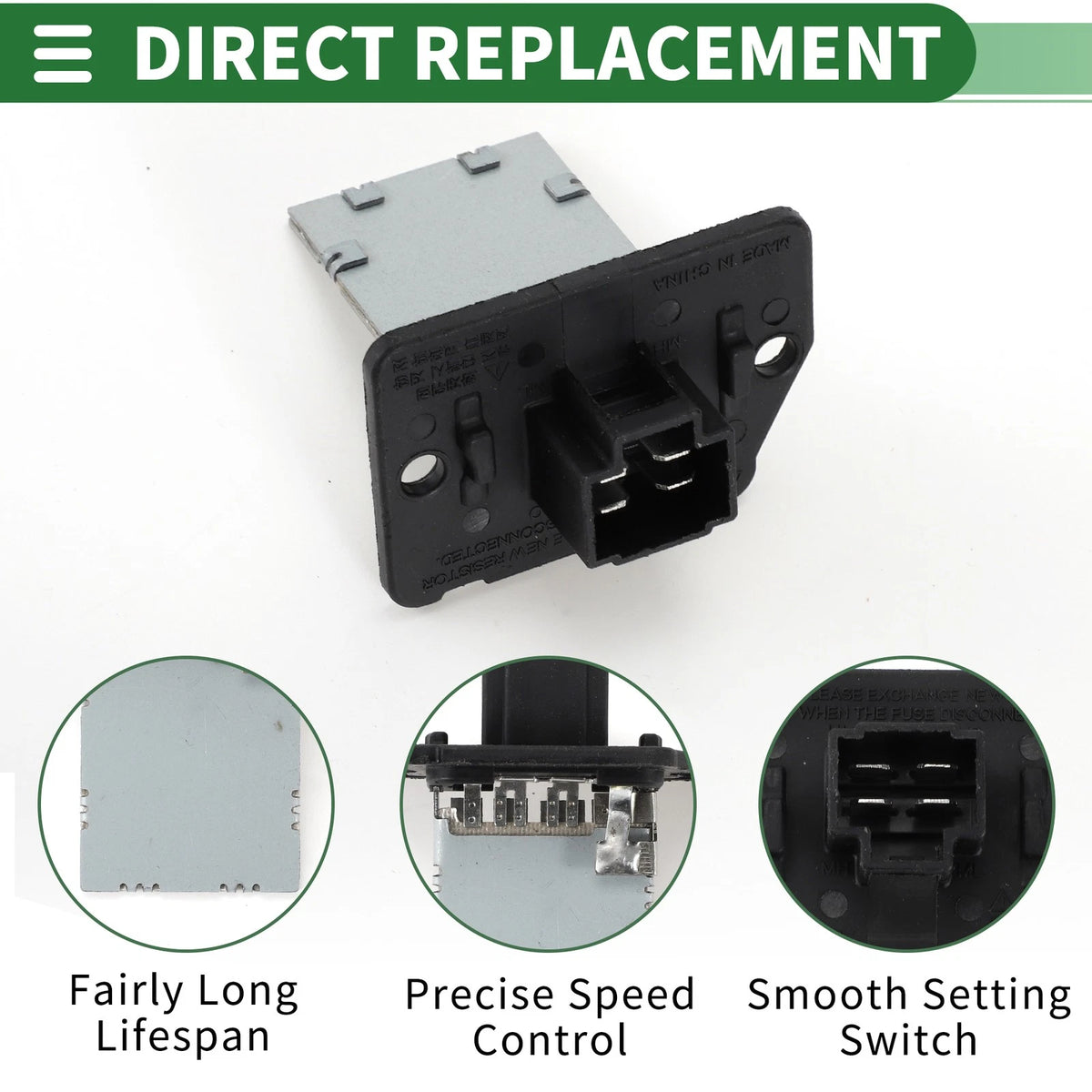 HVAC Blower Motor Resistor No. 971283K000 for Hyundai Santa Fe (2006–2014)