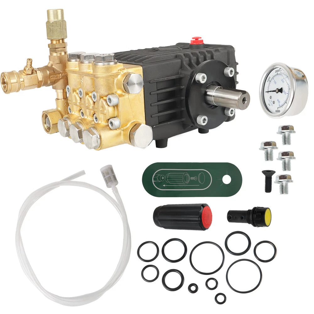 Pressure Washer Pump 24mm Solid Shaft for 3600 PSI