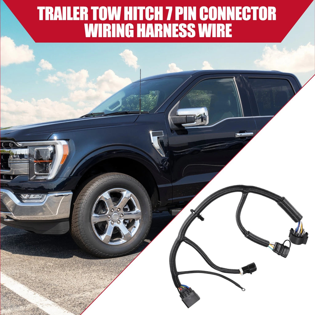 Trailer Connector Wiring Harness Replacement for Ford F-150 Lincoln Mark LT (2009–2014)