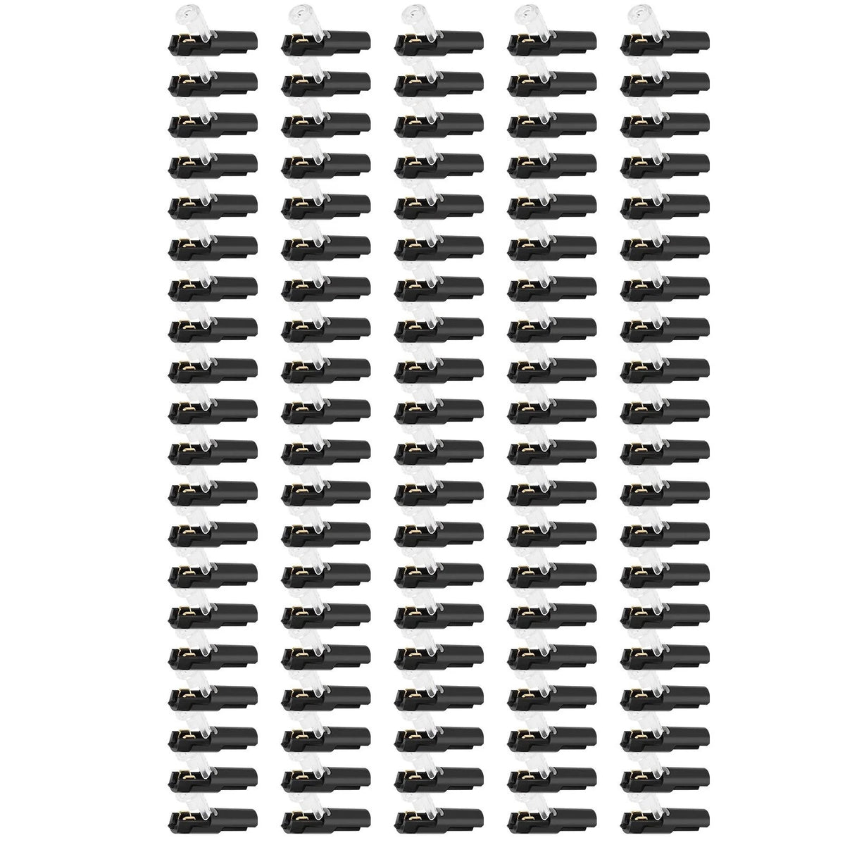 100x 1-Pin Wire Splice Connectors for Universal Use (20-22 AWG)