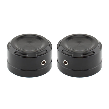 1 Pair Black Rear Axle Bolt Nut Cap Cover for Harley Softail (2018–2023)