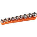 9-Piece Galvanized Steel Socket Set 5mm-13mm