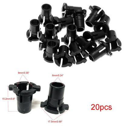 20 Pack Plastic Headlamp Headlight Clip for BMW E30 E34 E24 E32