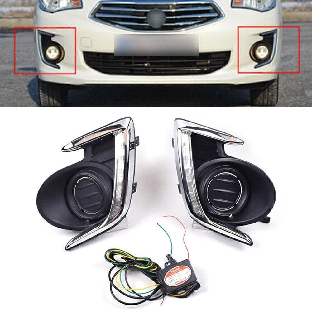 DRL LED Daytime Running Light for Mitsubishi Attrage Mirage G4 (2012–2015)