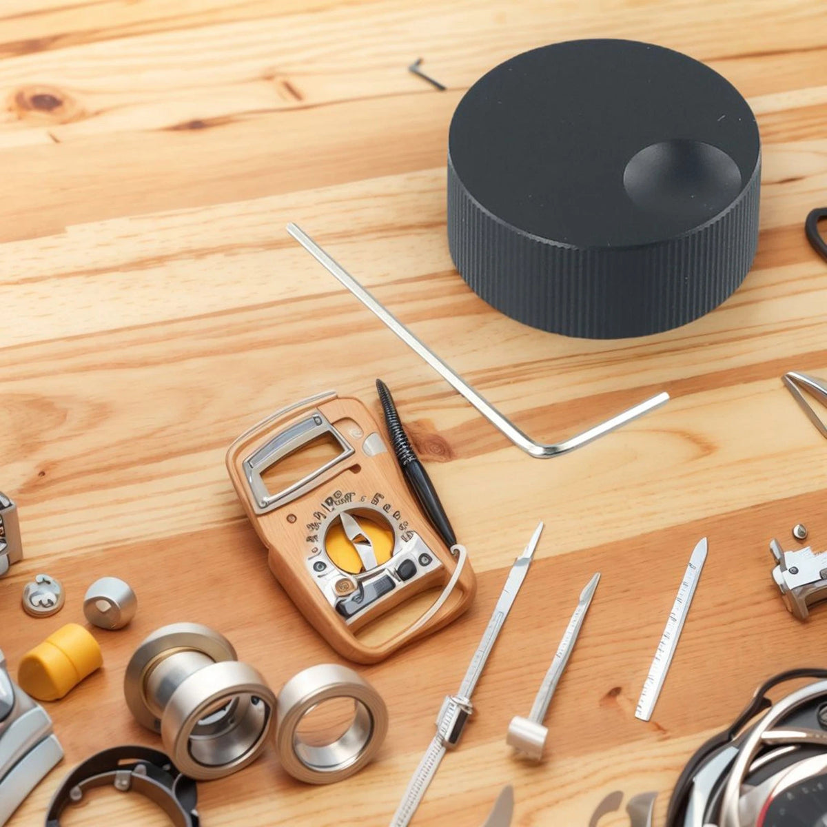 Ergonomic Black Solid Aluminum Knob for 6mm Potentiometer