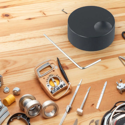 Ergonomic Black Solid Aluminum Knob for 6mm Potentiometer