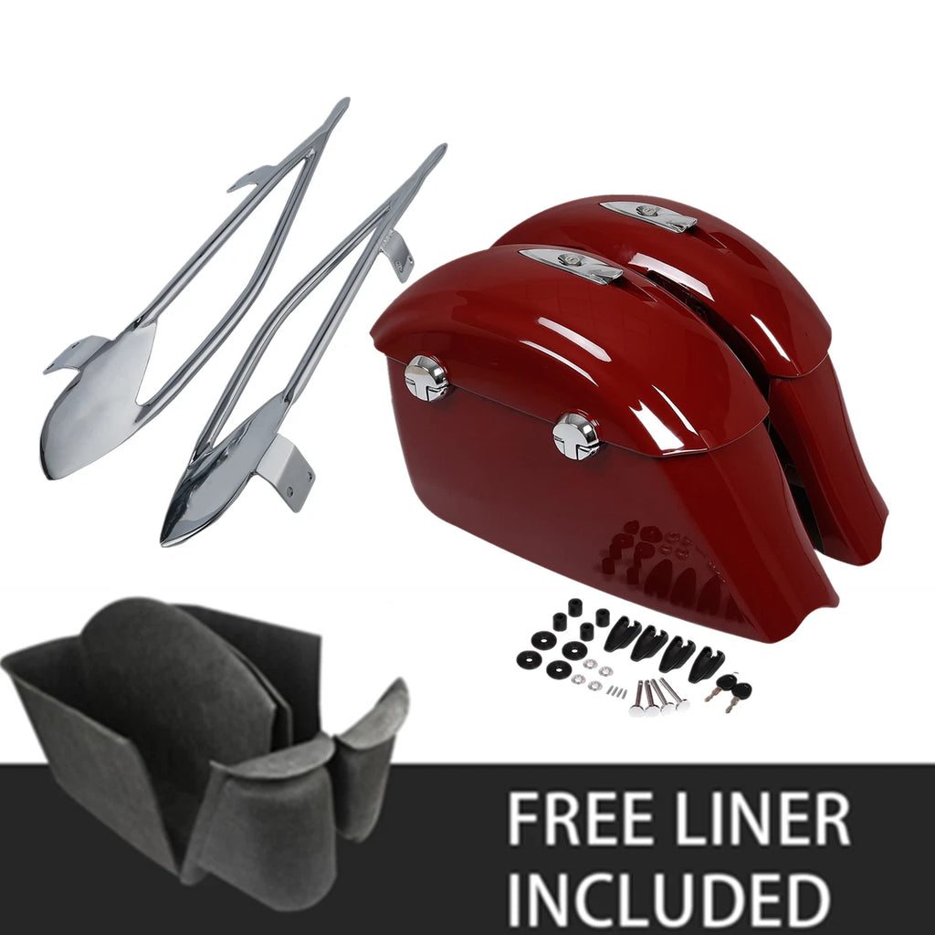 Saddlebag Electronic Latch Protector Rails for Indian Chieftain (2014–2018)