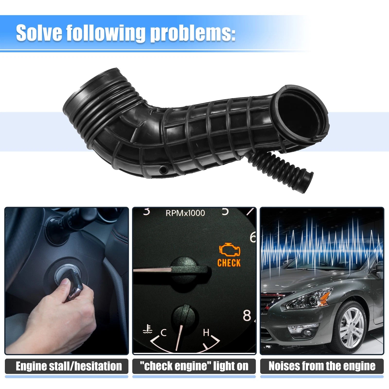 Engine Air Intake Hose Pipe Tube for BMW X3 (2004–2006)