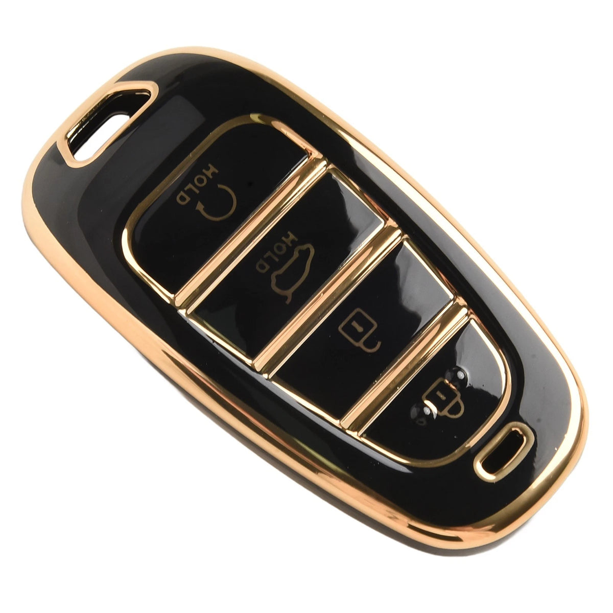 Remote Key Shell Case Cover for Hyundai (1 Key, Black)