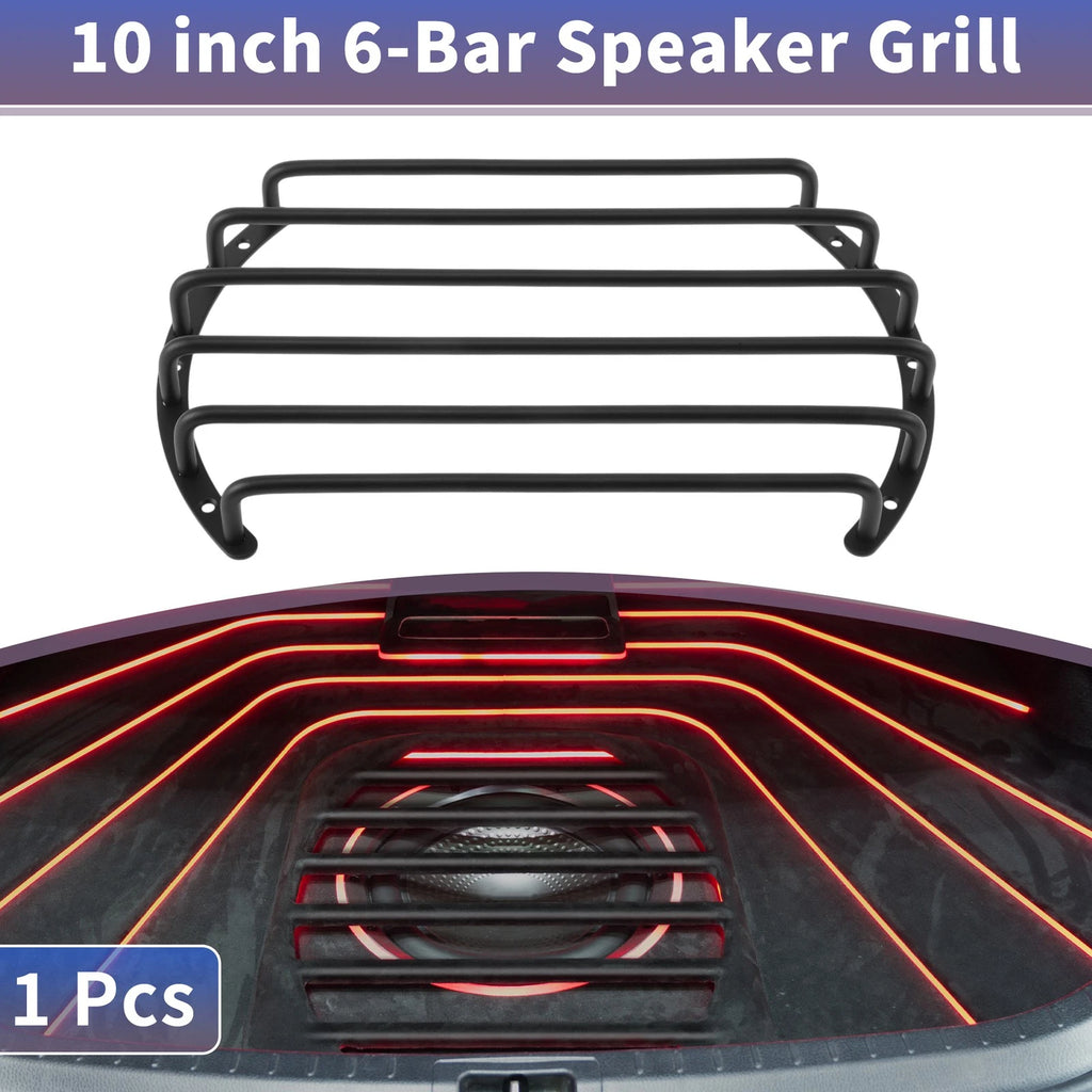 10" Speaker Grill Covers for Universal Fit (1pc) Black