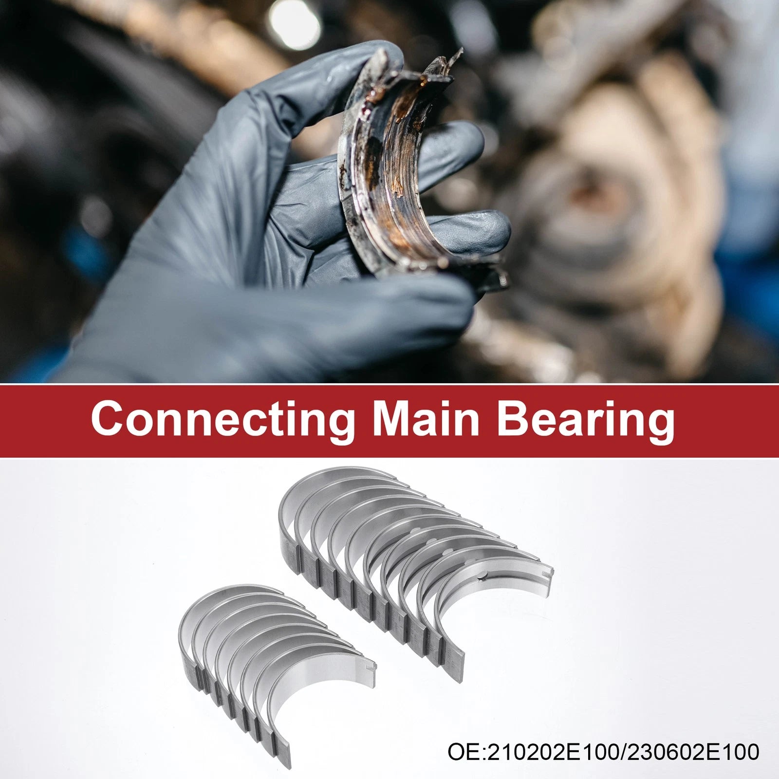 Engine Main and Connecting Rod Bearing Kit for Hyundai Tucson (2005–2020)