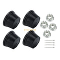 Set of 4 Wheel Center Caps with Nut Kit for Honda Rancher Foreman Rubicon (44732-HC4-000)