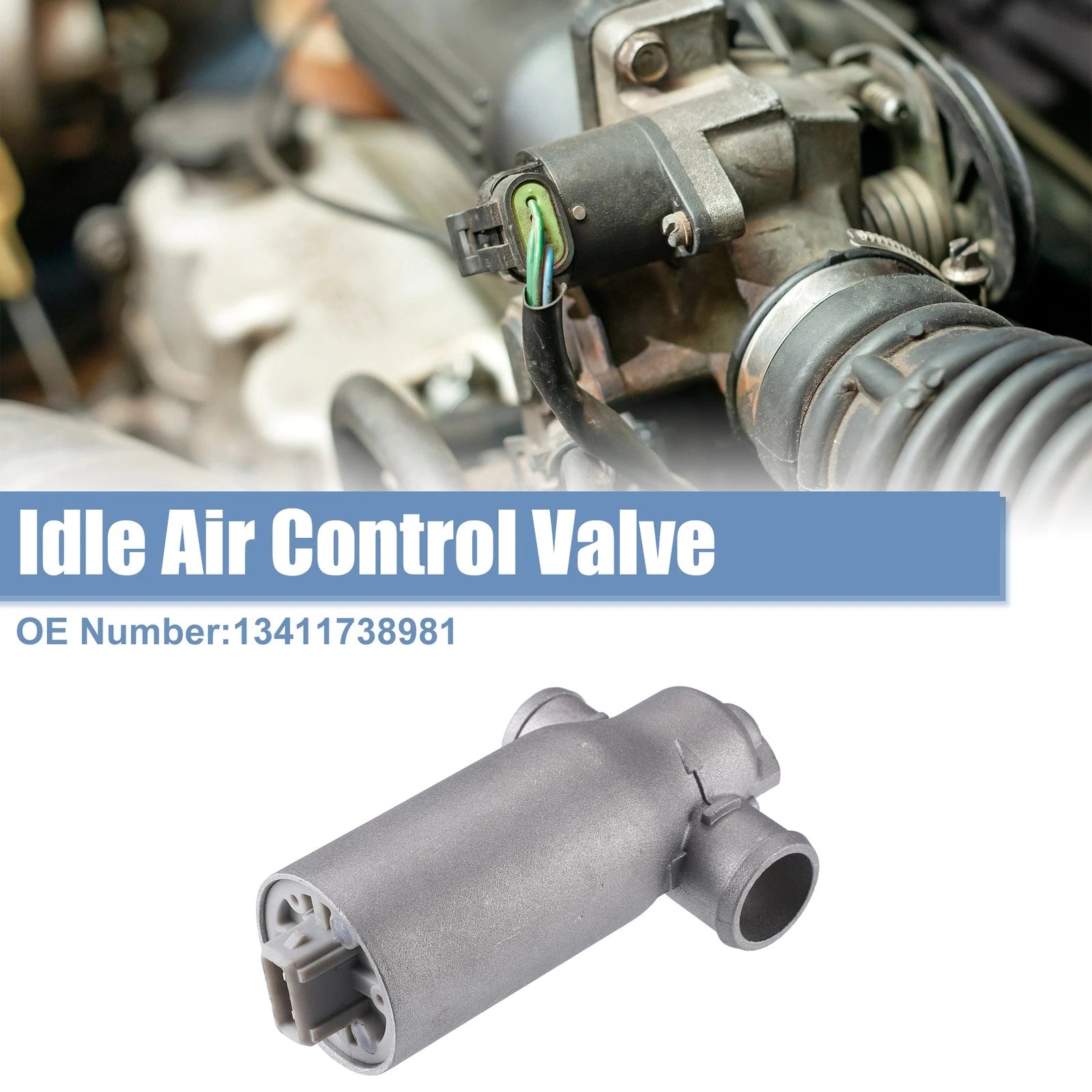 Idle Air Control Valve Replacement for BMW 323Ci Silver Tone (2000–2000)