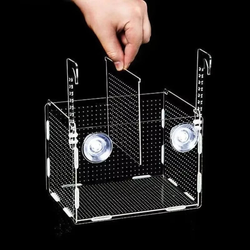Acrylic Breeding Box for Aquarium Fry Protection and Spawning Control