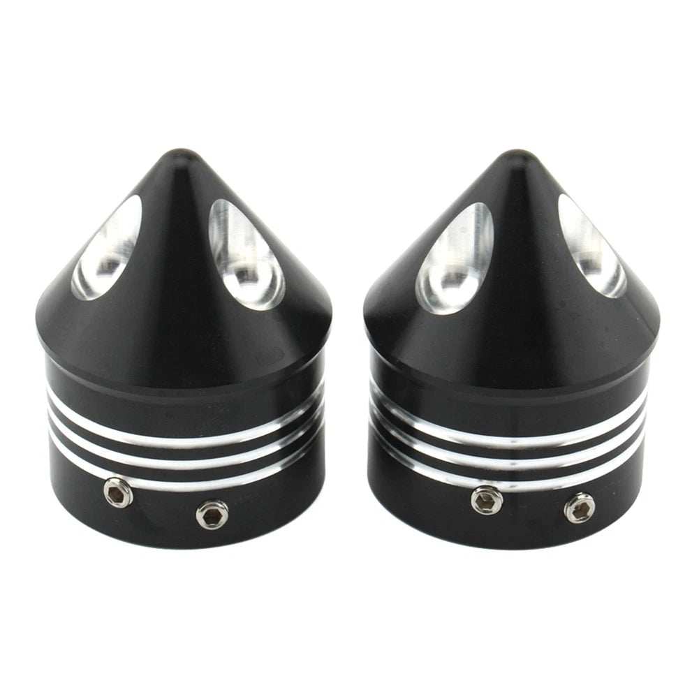 For Harley Touring Road Glide Dyna Softail Front Wheel Axle Nut Covers Cap