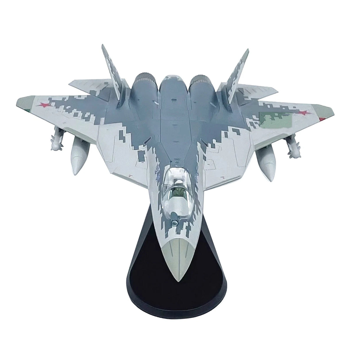 Sukhoi Su-57 Fighter Model Plane Toy with Stand (1/72 Scale)