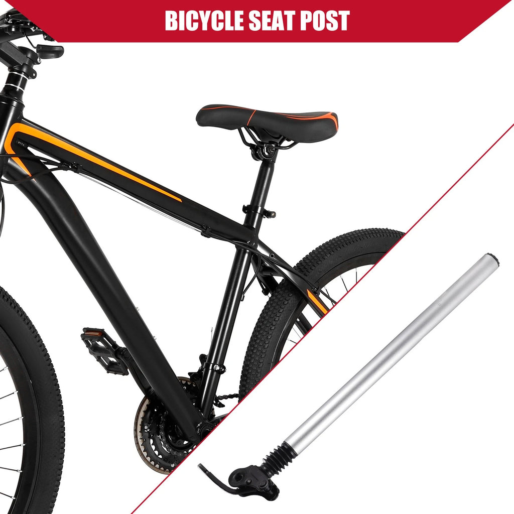 Adjustable Seat Post for MTB Mountain Bicycle 31.8x550mm Silver (Tone)