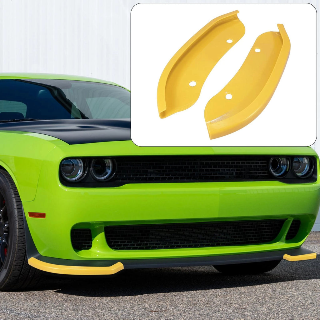 Front Bumper Lip Protector Yellow for Dodge Challenger Hellcat (2015–2020)