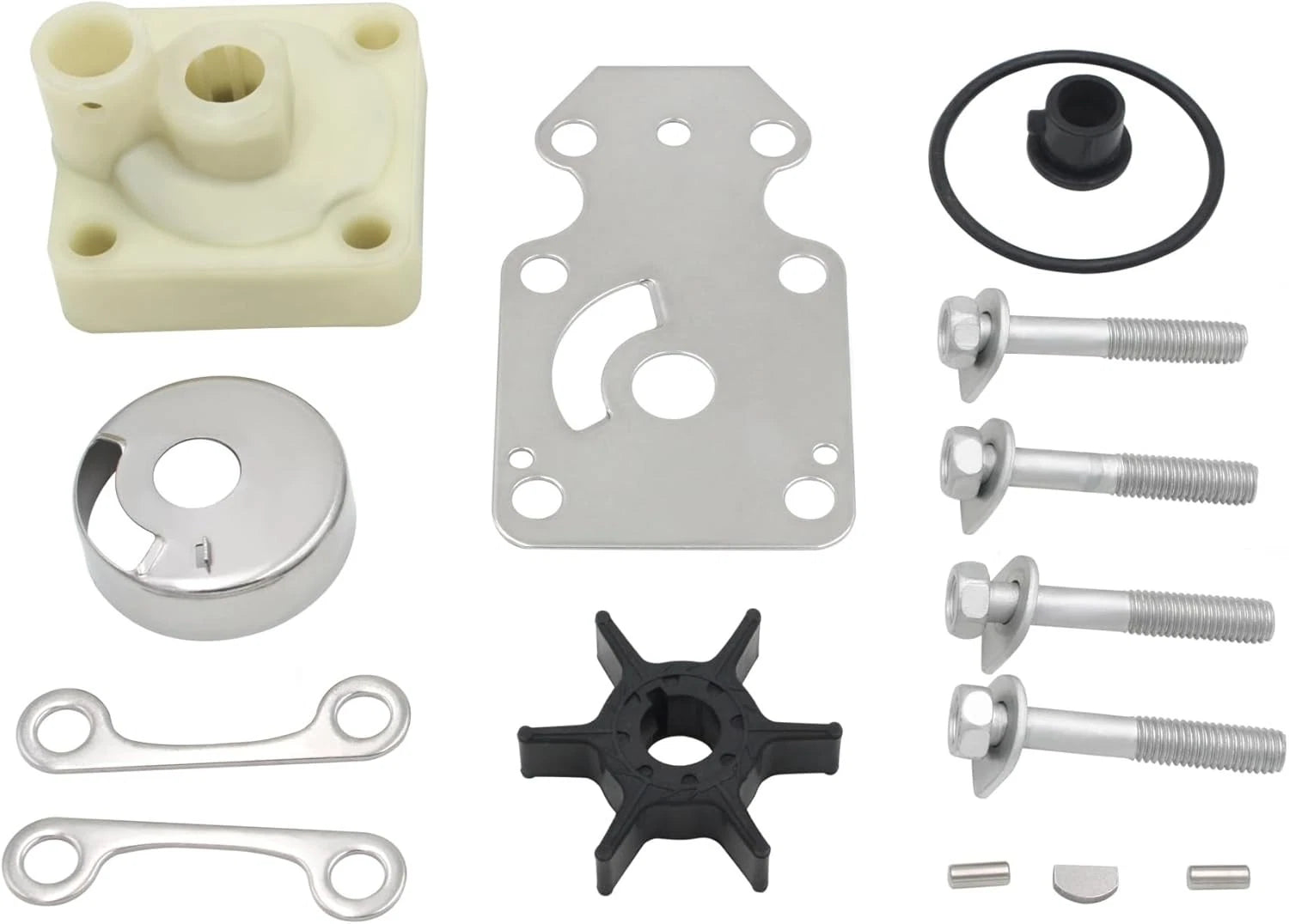 Water Pump Rebuild Kit 6AH-W0078-02 for Yamaha F15 F20 HP (4-Stroke)