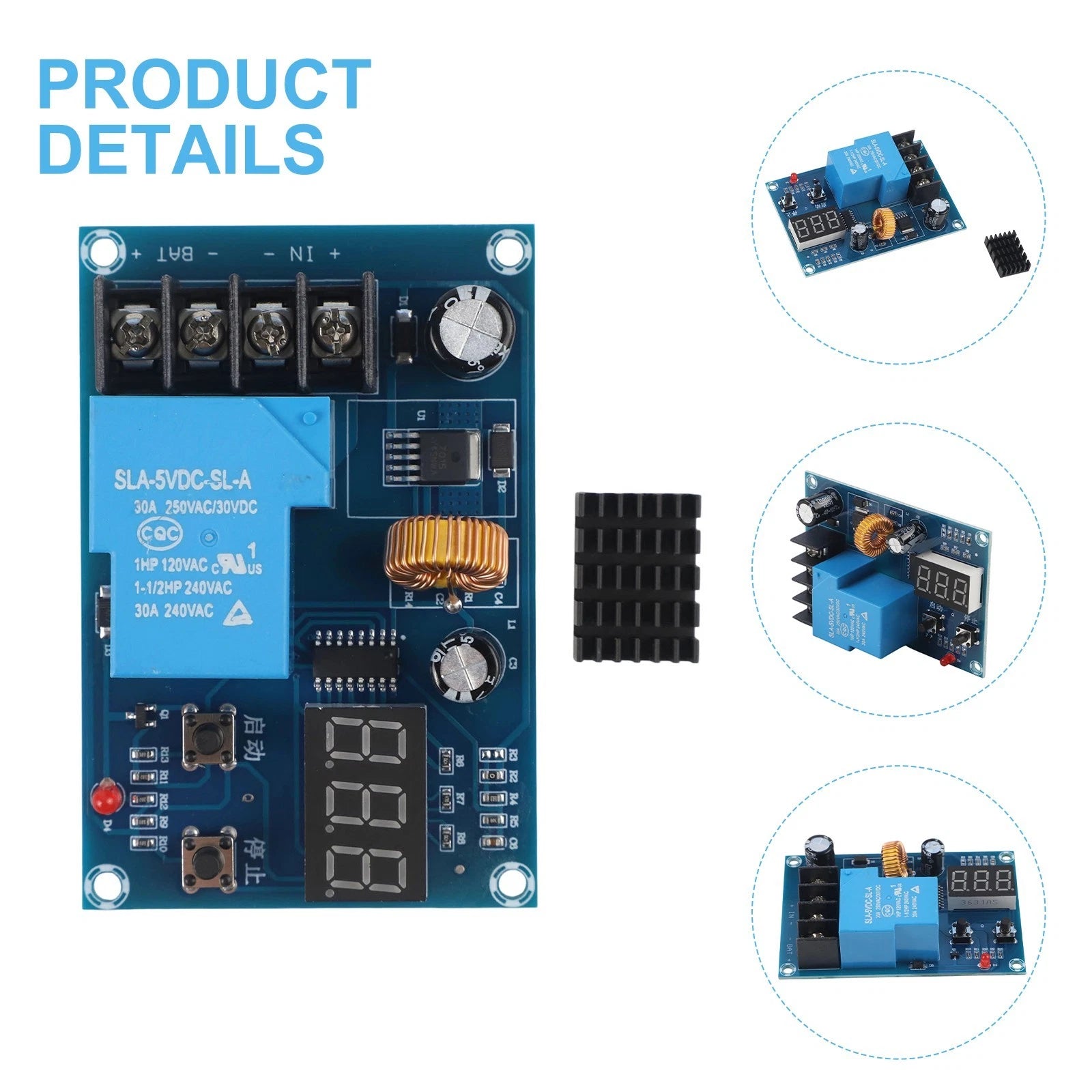 Battery Protection Board Module with Smart Relay and LED Display for XHM604