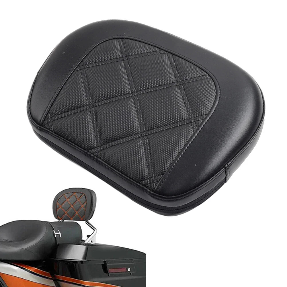 Sissy Bar Backrest Pad for Harley Electra Glide (2014–2023) - Black Stitching
