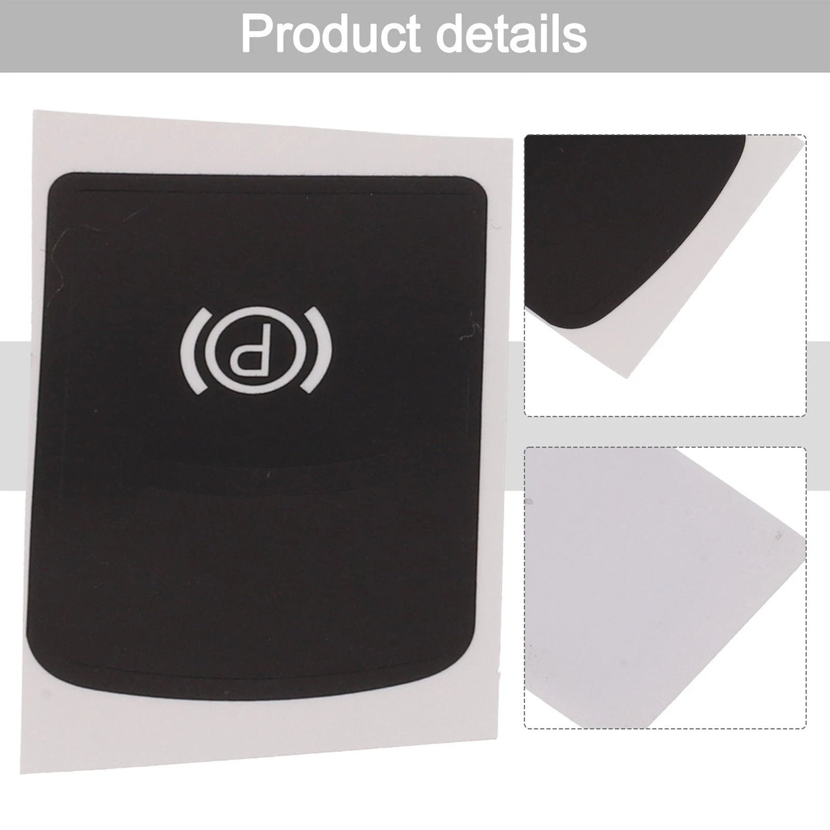 Button Repair Decal Sticker for A6 20052011 Reflective White Writing and Sign