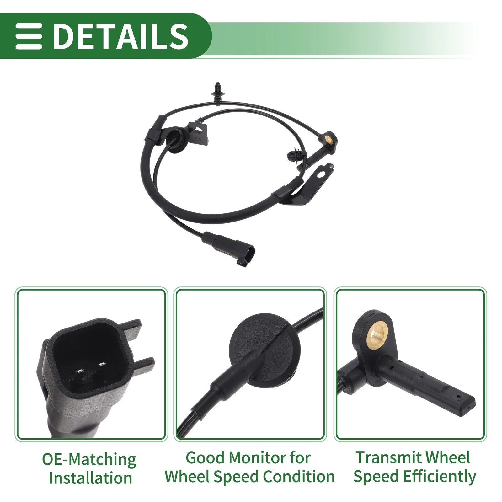 ABS Wheel Speed Sensor No. 05105572AA for Jeep Compass (2007–2017)
