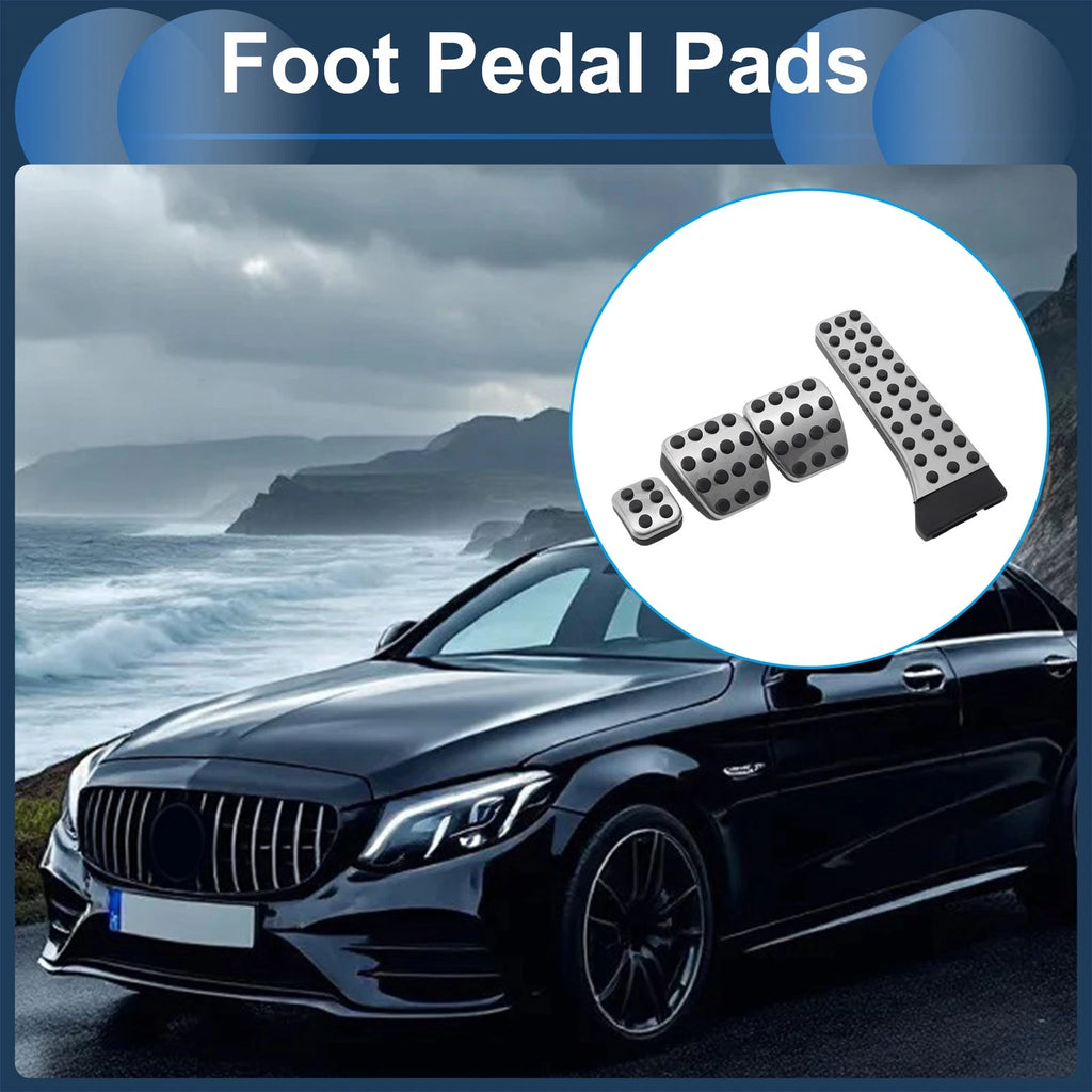 Foot Accelerator Pedal Covers Set for Mercedes Benz C-Class (2015–2021)