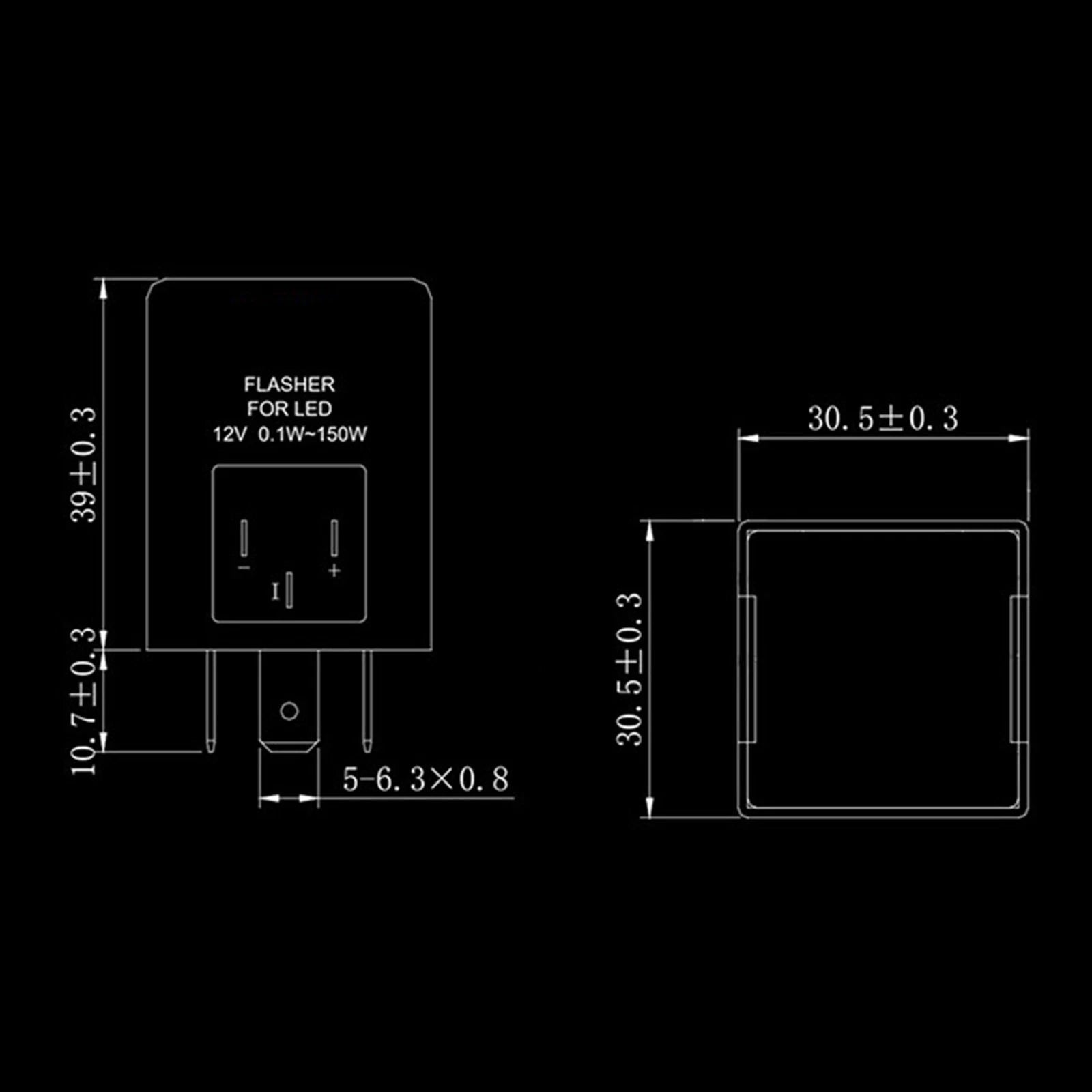 3Pin Flasher Relay for DC 24V Vehicles