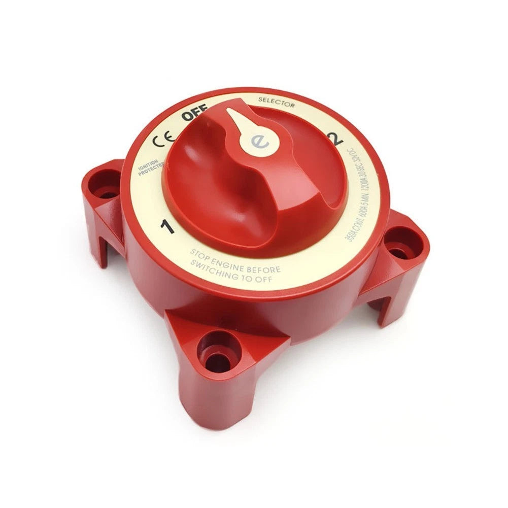 Battery Switch for RV (12V DC Power Load, Alternator Field Disconnect)
