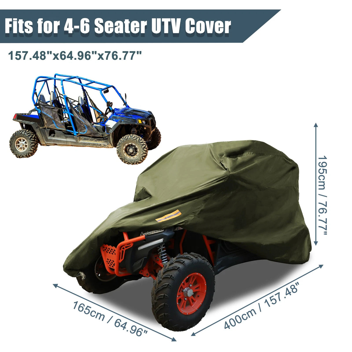 UTV Cover Waterproof for Can-Am Maverick Max X3 (2017–2023) Army Green