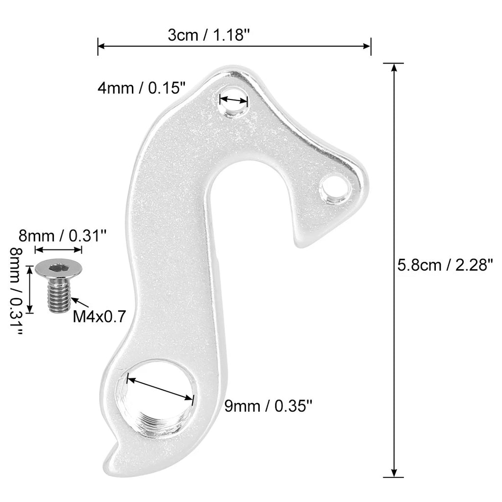 Rear Derailleur Hanger Replacement for V-KET Bike Tail Hook (2pcs)
