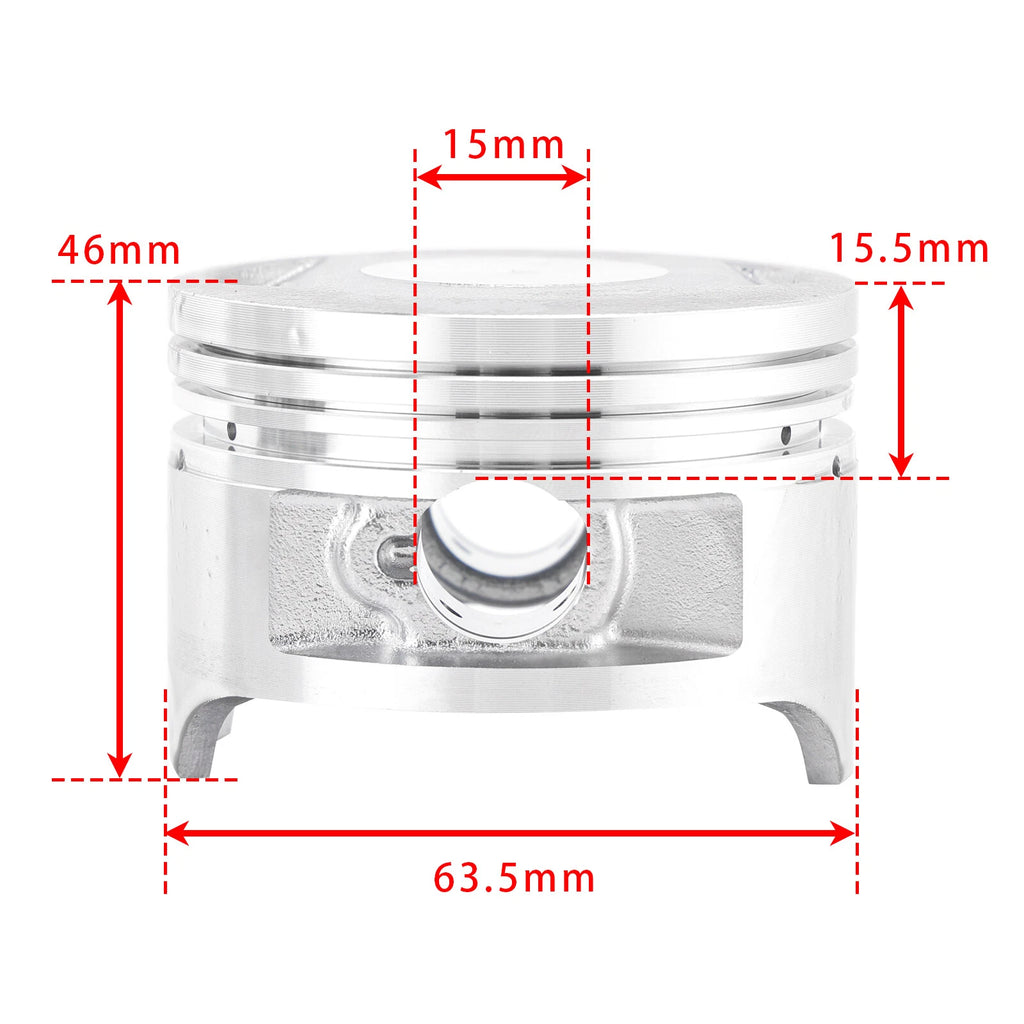 Cylinder Piston Top End Kit for Chinese 200cc ATV Quad Dirt Bike (Loncin CG200 A9)