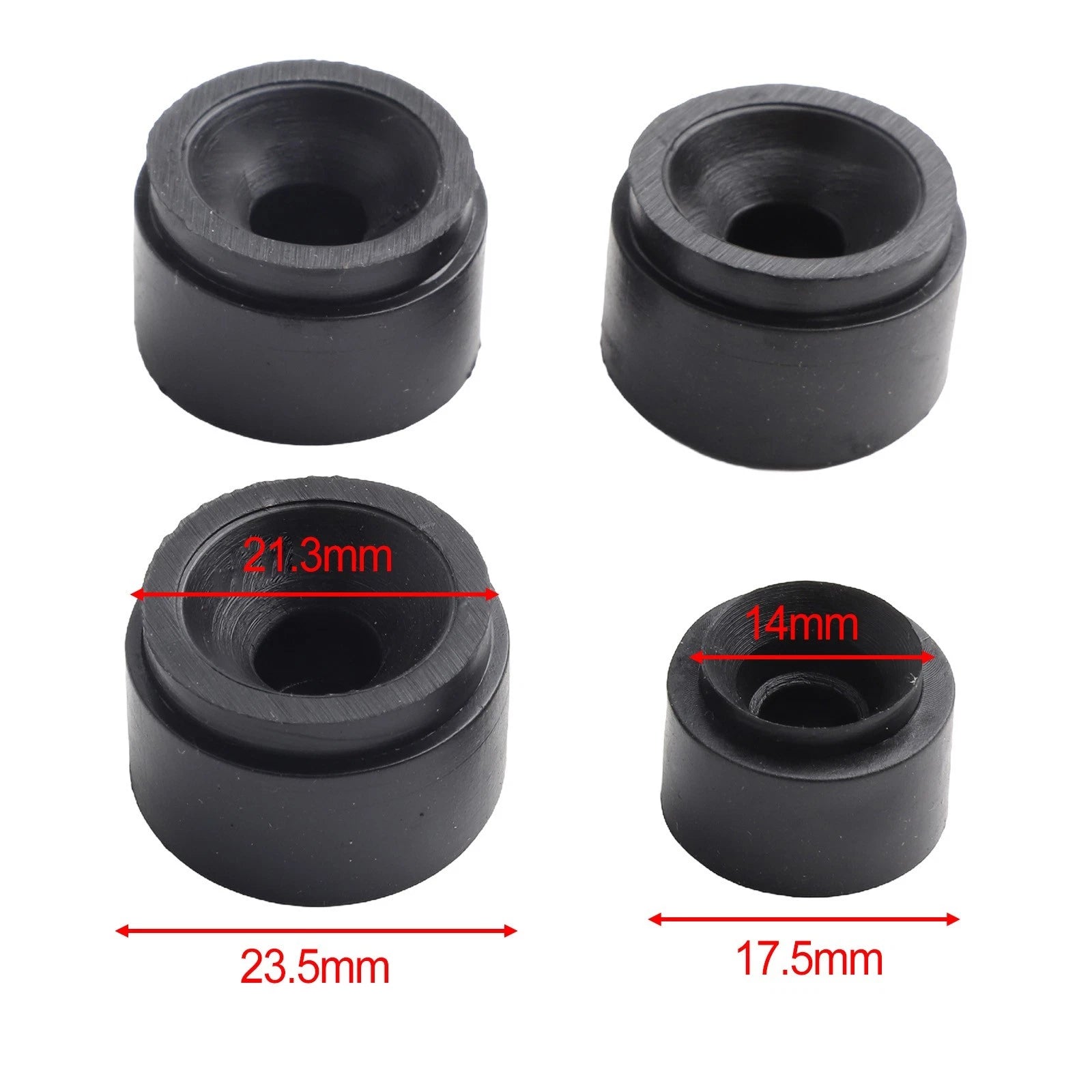 Set of 4 Rubber Grommets for Engine Cover Mounting (Universal)