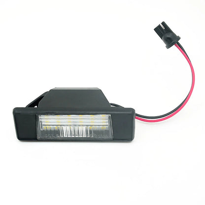 2X LED License Plate Light 26510-JD00A for Nissan Qashqai II (2014–Present)