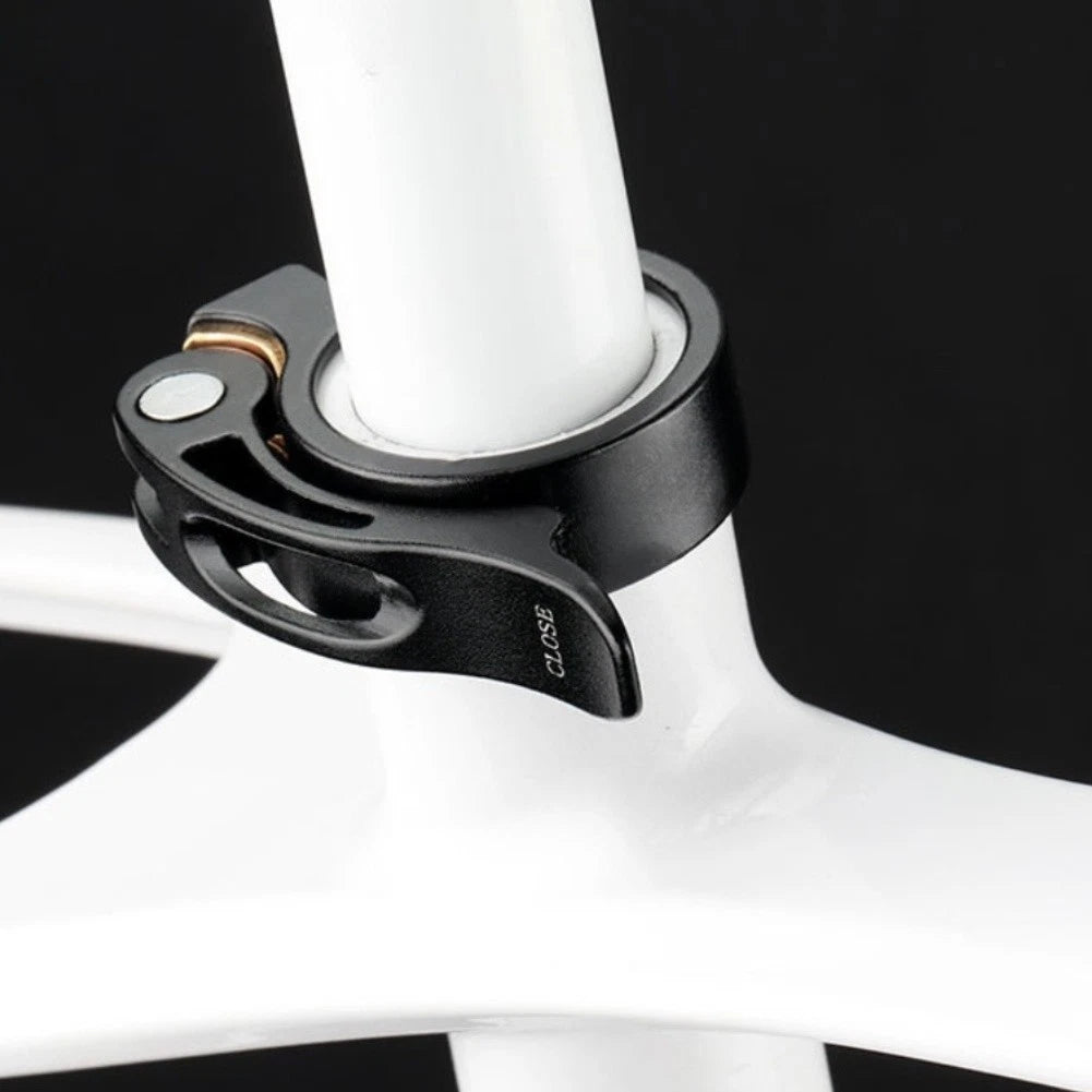 Bike Seat Post QR Binder Clamp for (28.6mm, 31.8mm, 34.9mm)