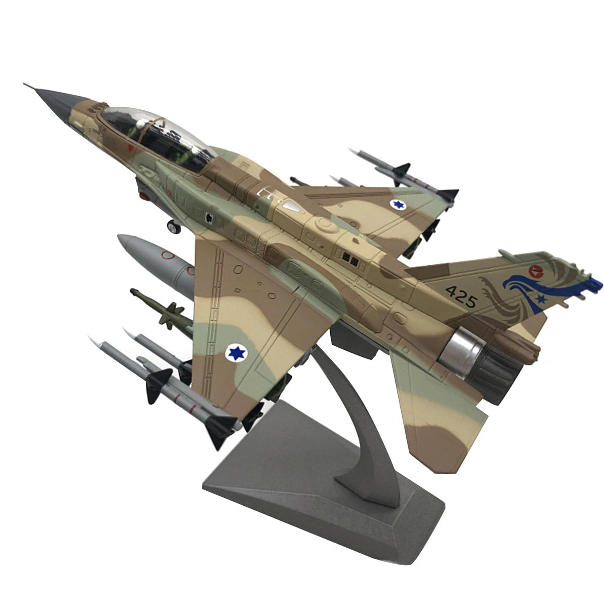 F-16I Fighter Aircraft Model Display for Israeli Air Force (1/72 Scale)