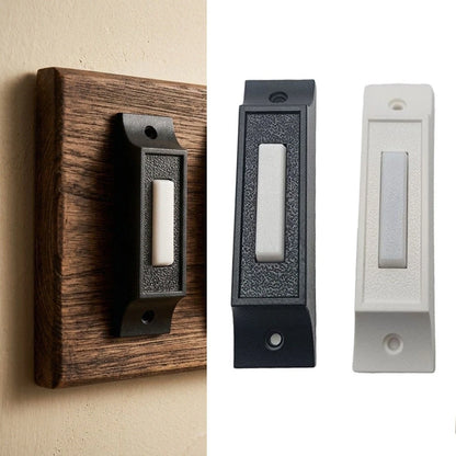 2X Wired Doorbell Switch for Home Installation - Retro Zinc Alloy