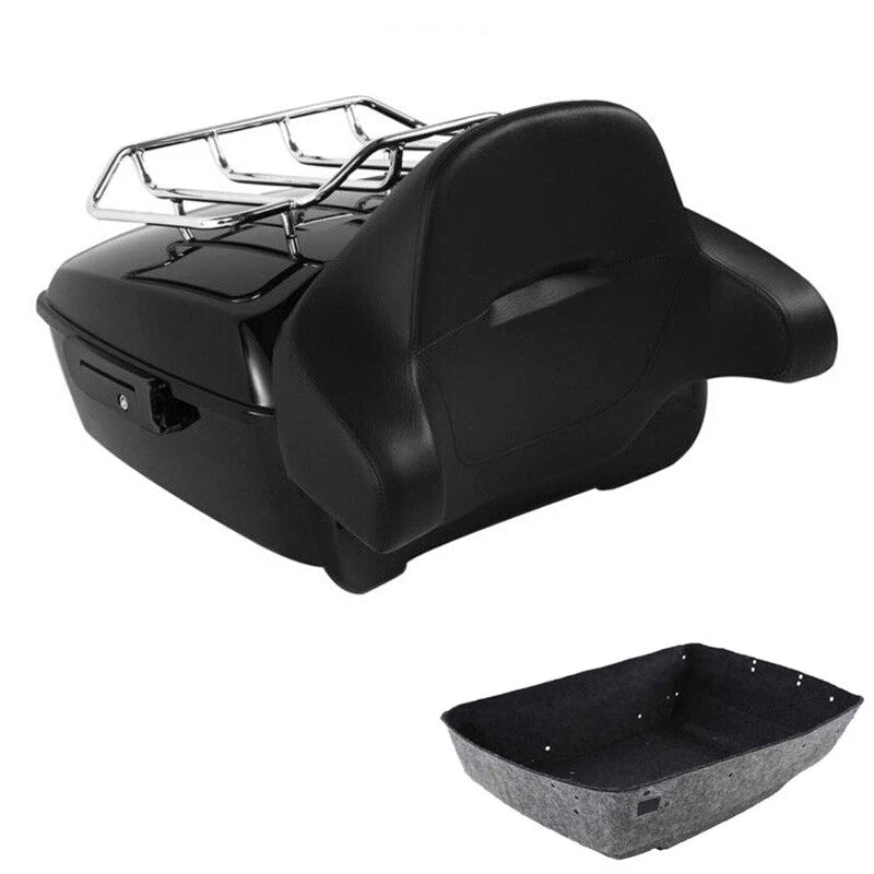 Trunk Backrest Luggage Rack for Harley Electra Glide (2009–2013) Black