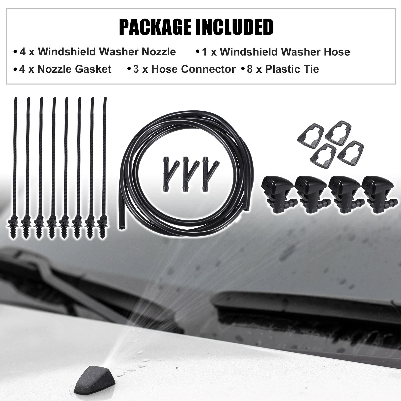 Windshield Washer Nozzle Spray Kit for GMC Acadia (2014–2015)