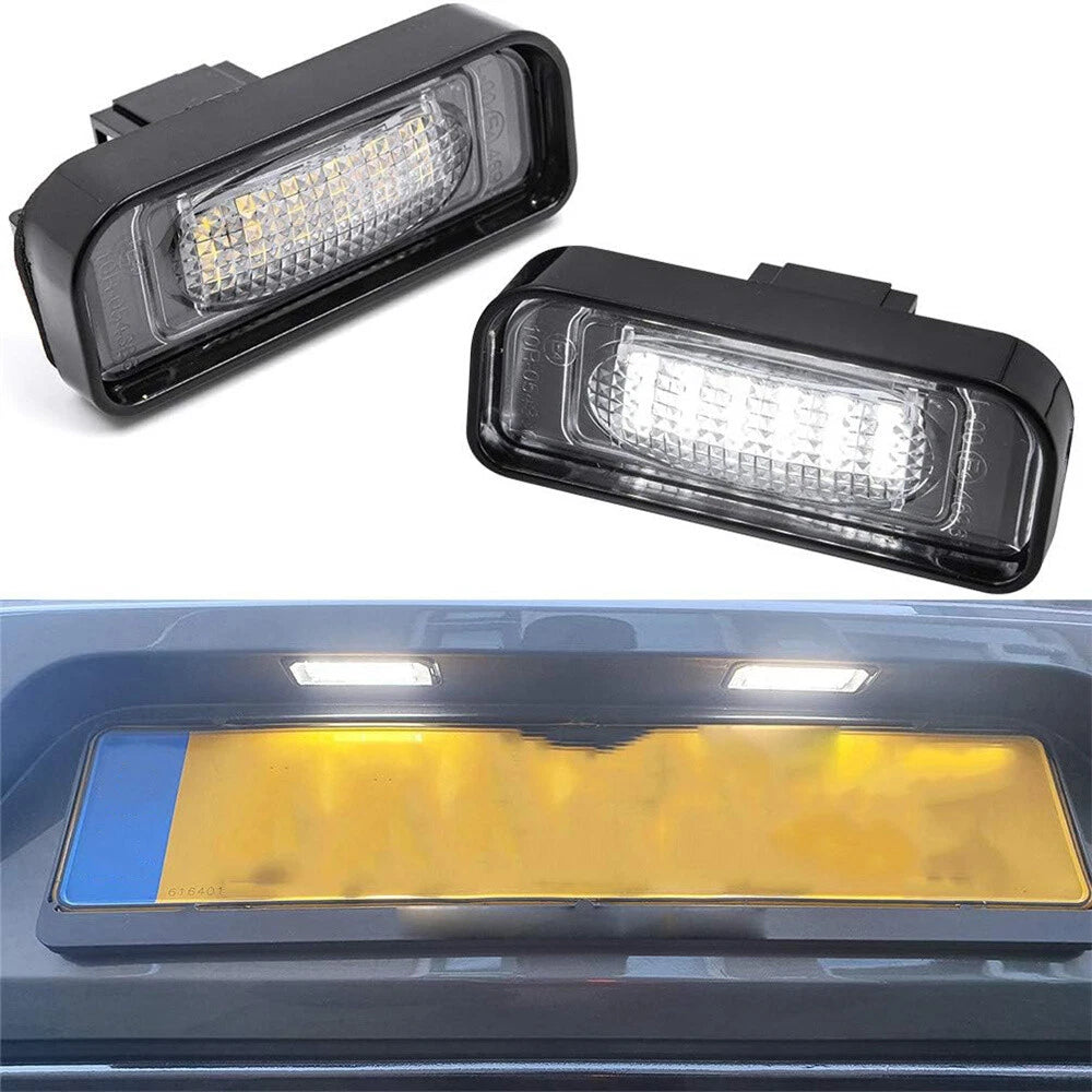 2Pcs SMD LED License Plate Light for Mercedes S-Class (2000–2006)