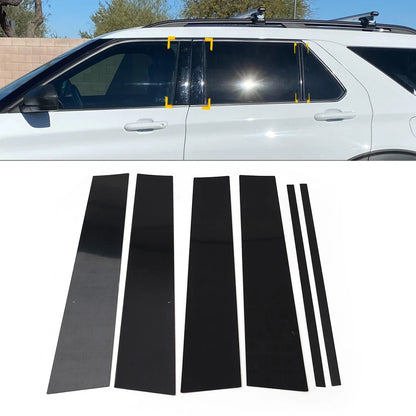Pillar Posts Trim Kit for Ford Explorer (2020–2023) Black